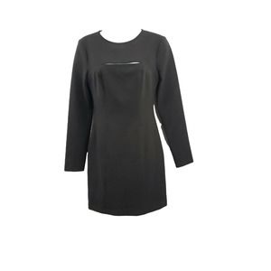NEW LIKELY WOMENS SIZE 4 LONG SLEEVE KELLER BLACK DRESS